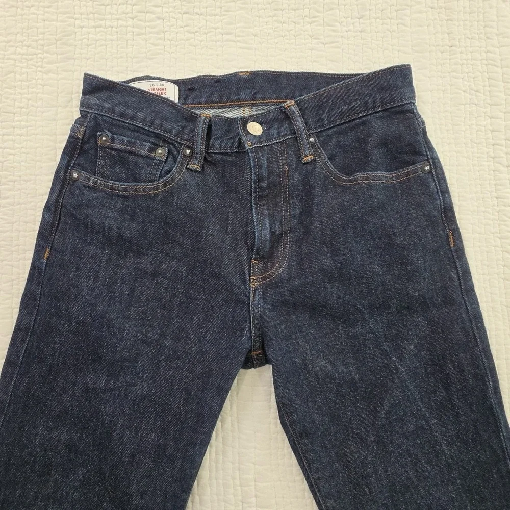 GAP GapFlex Straight Jeans Mens Blue Dark Wash Denim Size 28x30 Stretch Classic - Picture 3 of 16